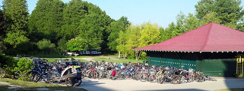 bikes on Mackinac Island